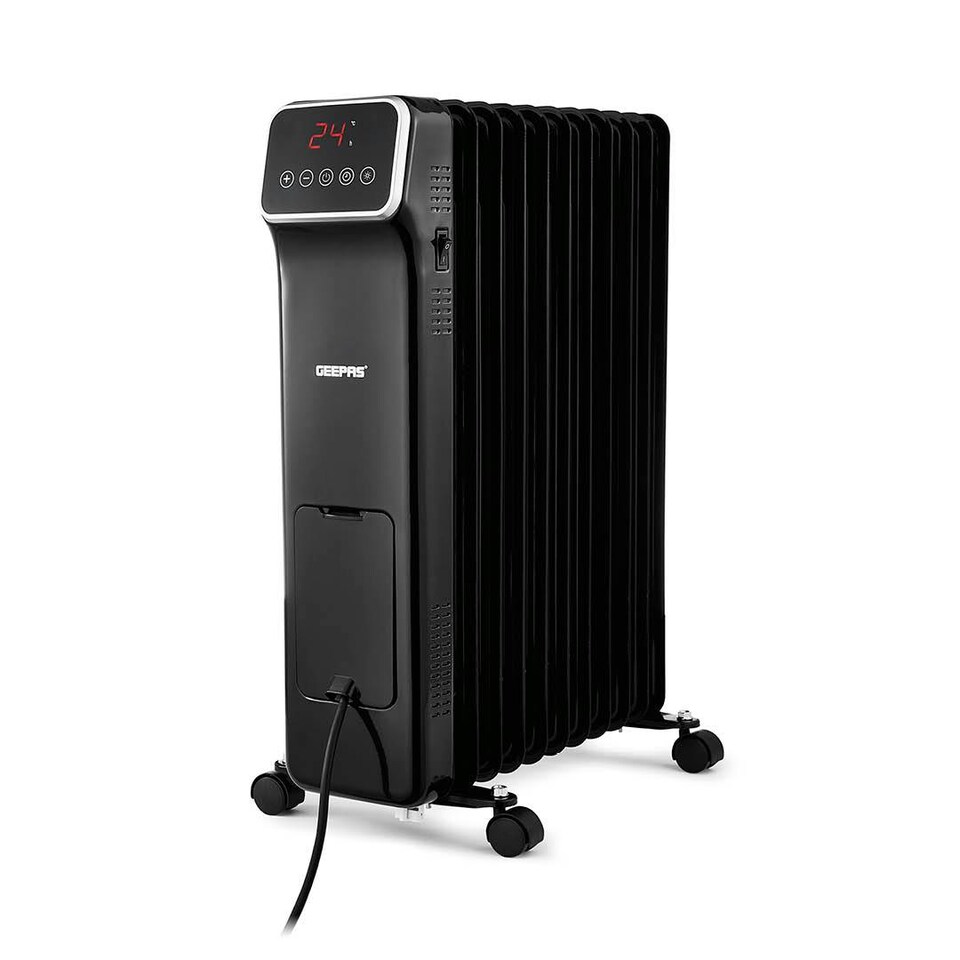 image 1 of GEEPAS Digital Oil Filled Radiator Heater 2500W, 11 Fin