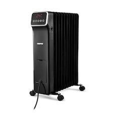 GEEPAS 11 Fin Digital Oil Filled Radiator Heater 2500W Black