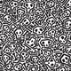image 1 of Skater Skull Wallpaper in Black and White | White | Black and White