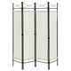 image 1 of COSTWAY 4-Panel Room Divider Folding Privacy Screen White White