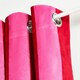 image 2 of OHS Stripe Print Ultra Blackout Panel Pair Eyelet Curtains, 66x90" Pink