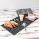 image 5 of Argon Tableware 3x Slate Dinner Plates - 29 x 12cm Rectangular Natural Slate Rustic Raw Cut Serving Dish Cheese Board Savoury Mat | Grey | Grey | One Size | 3