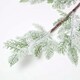 image 2 of Homescapes Artificial Snowy Christmas Pine Stem, 27 cm