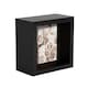 image 1 of Nicola Spring 3D Deep Box Photo Frame - 4 x 4" - Black