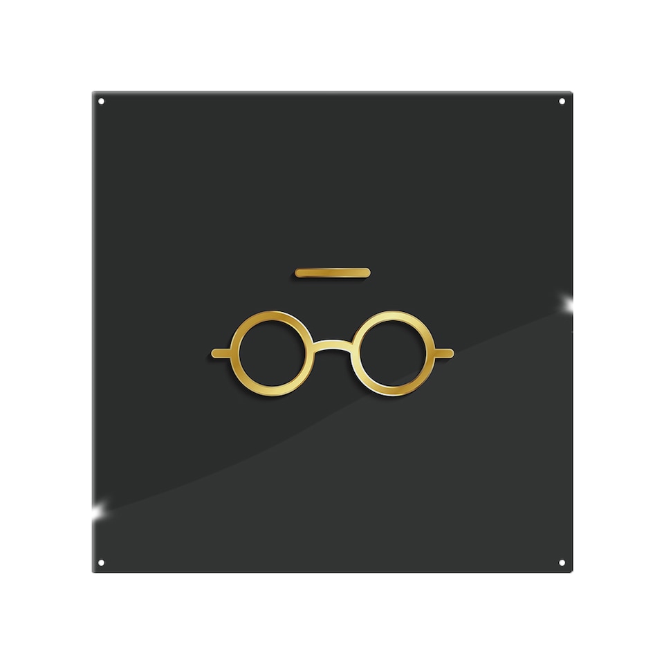image 1 of Unread Gold Splash Back | White