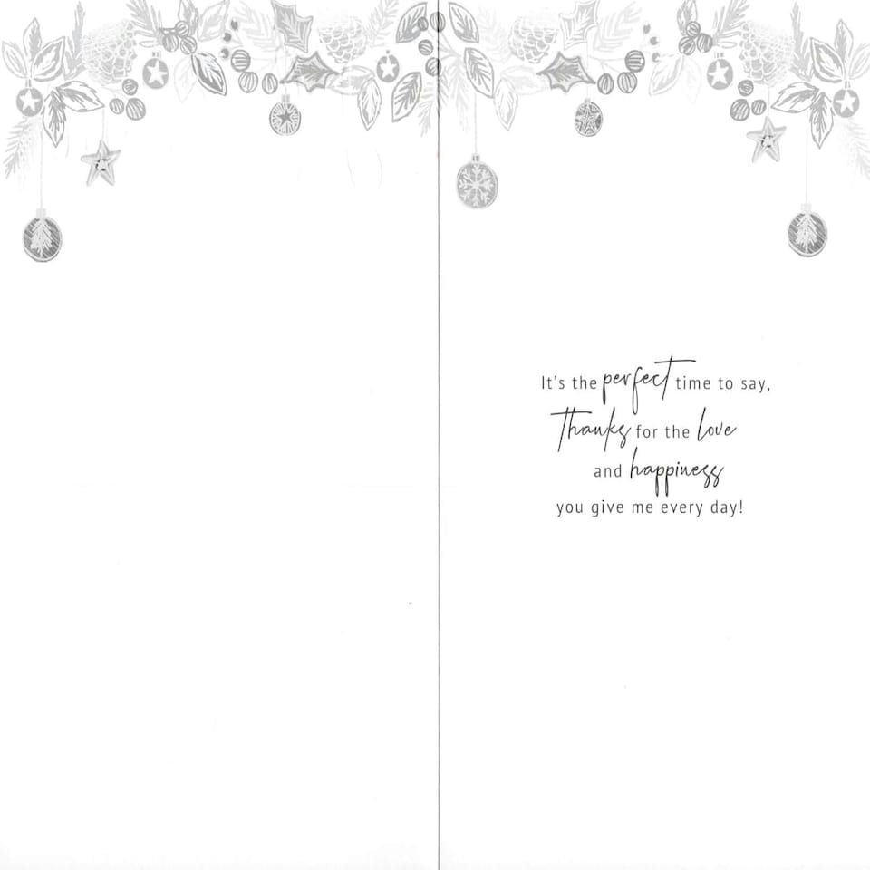image 1 of Embellished Hand-Finished Xmas Spirit Husband Christmas Card