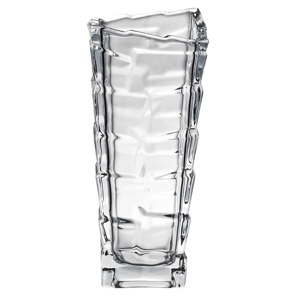 image 1 of Crystal Look Heavy Glass Bouquet Flower Vase Holder Home Table Elegant Decor | Clear | Watford