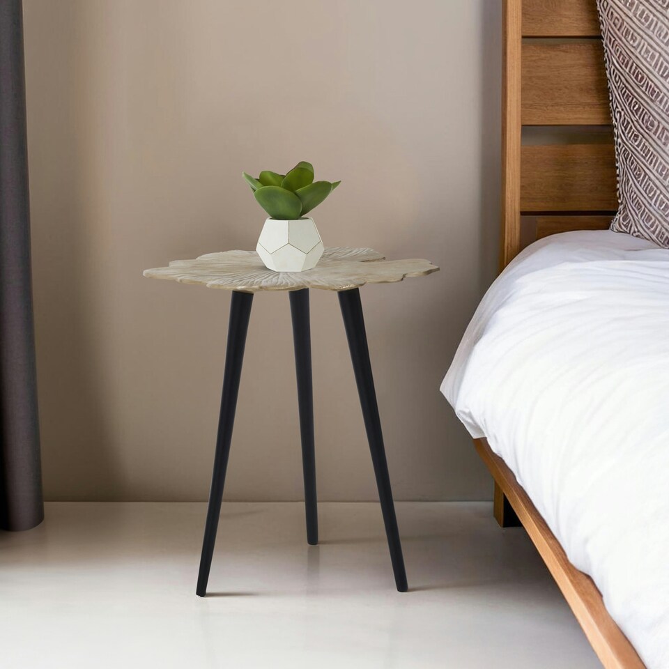image 1 of Prato Ginkgo Small Side Table Gold