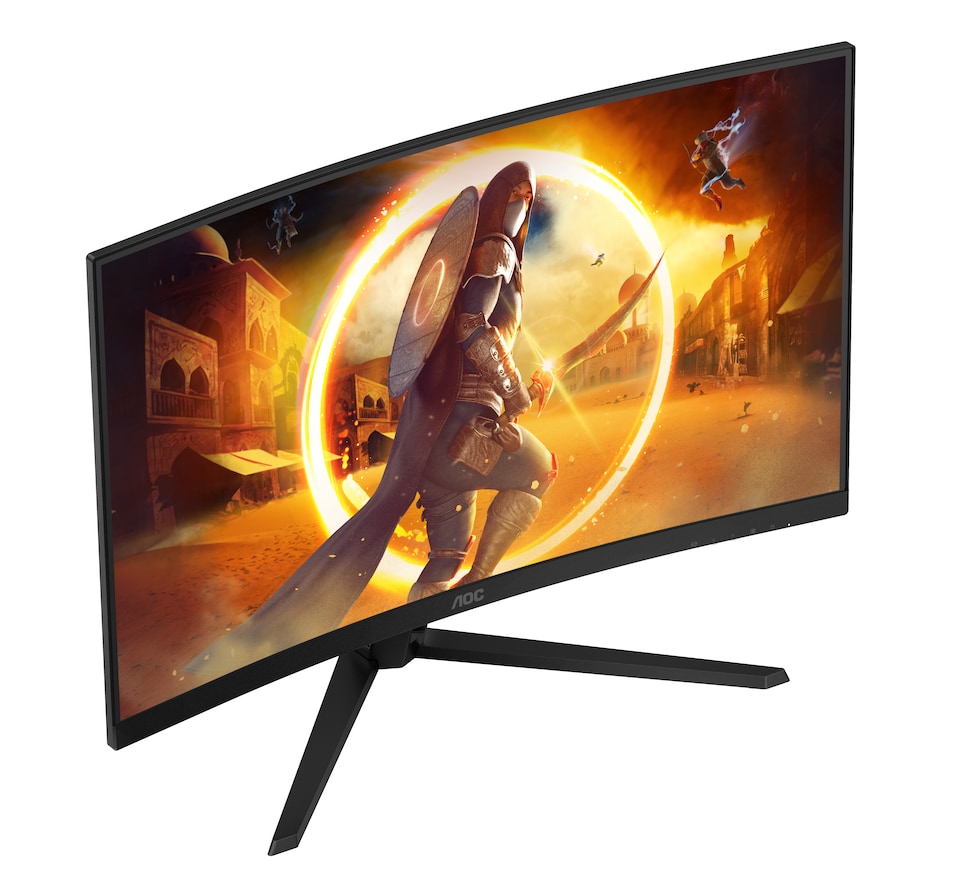 image 1 of AOC G4 CQ32G4VE 32" Quad HD 180Hz 0.5ms Gaming Monitor | Black | Black, Grey | 69.7 cm