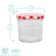 image 3 of Argon Tableware Glass Jam Jars with Lids - 130ml - Pack of 6