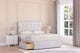 image 2 of Sloomy Highbury Silver Plush Divan Bed Base No Drawers With 26 Inch Strutted Headboard | Silver | Silver | Single | 1