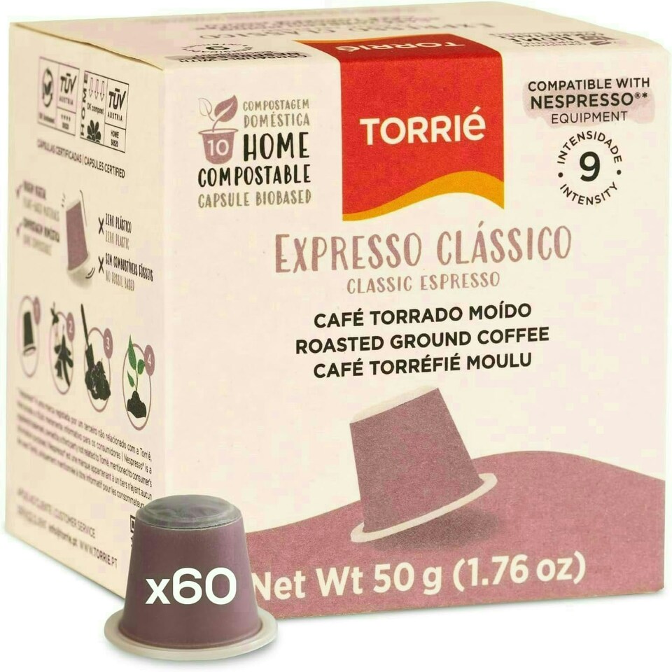 image 1 of Home Compostable - Classic Taste - Nespresso ® Compatible Biodegradable Coffee Capsules (60 Pods)