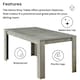 image 9 of Dining Table with 4 Grey Velvet Chairs Stone Grey Effect Wood Table Set for Dining Room | Grey | 5