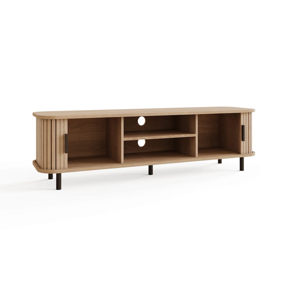 image 1 of Omari TV Unit | Brown | Oak