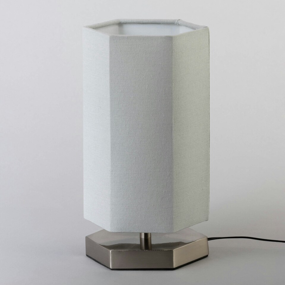 image 1 of BHS Glow Kid's LED Hexagon Table Lamp, Grey Grey | Grey
