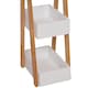 image 7 of HOMCOM  3 Tier A Frame Bathroom Shower Caddy Storage Unit Shelving Organizer