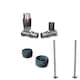 image 1 of Talus Flair - Anthracite Thermostatic Radiator Valve & Installation Kit Straight 15mm