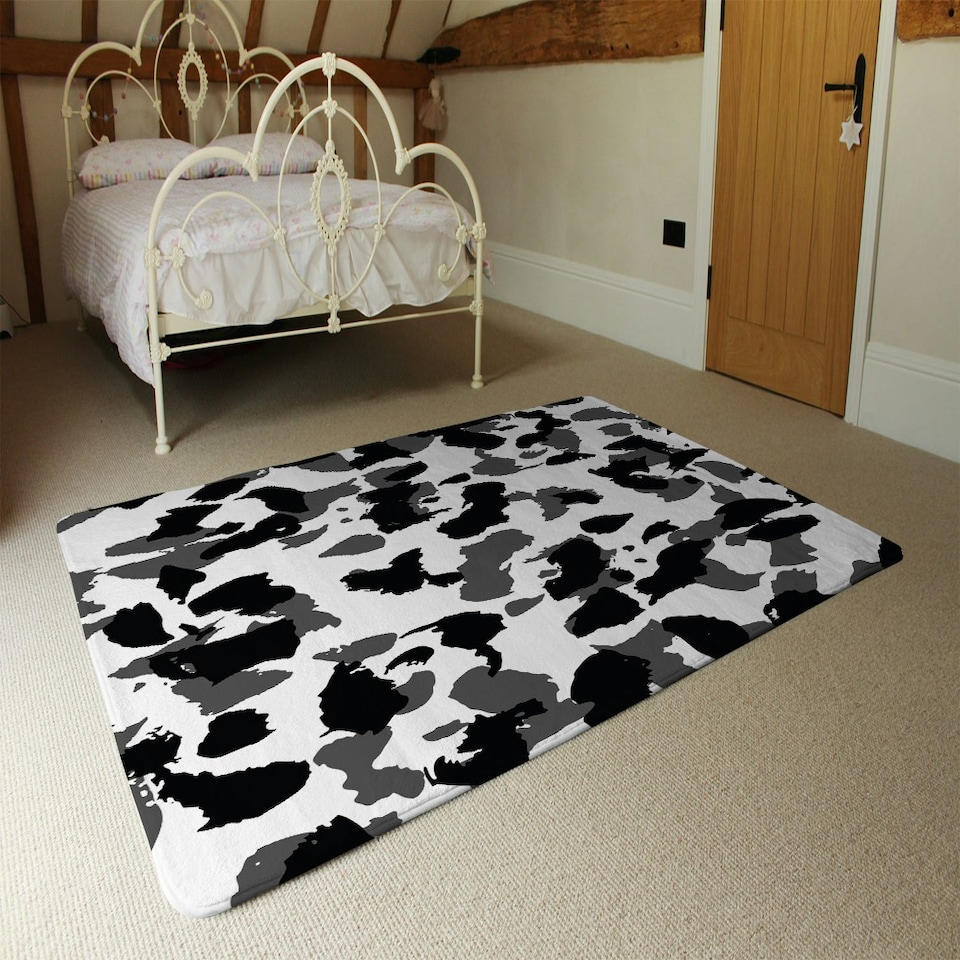 image 1 of Animal Print (Rug) Black | Large: 140x200cm