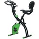image 1 of HOMCOM 2-In-1 Folding Exercise Bike with 8-Level Magnetic Resistance Green