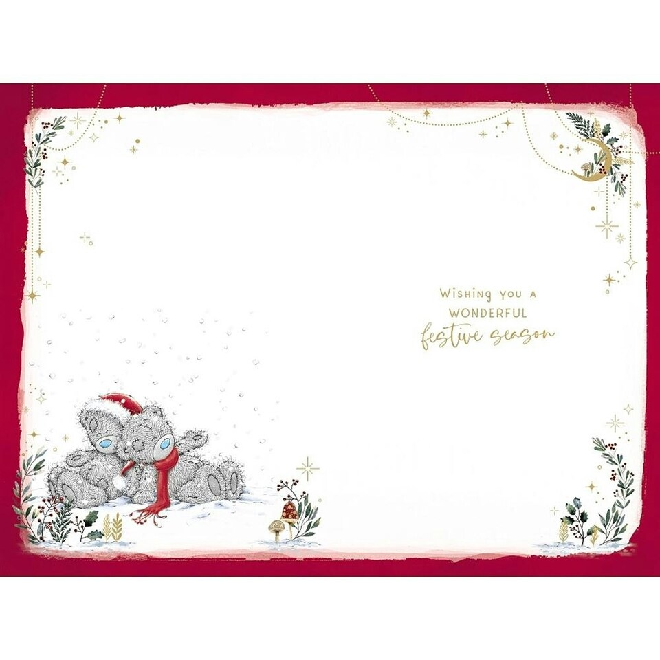 image 1 of Bears On Sledge Special Couple Christmas Card