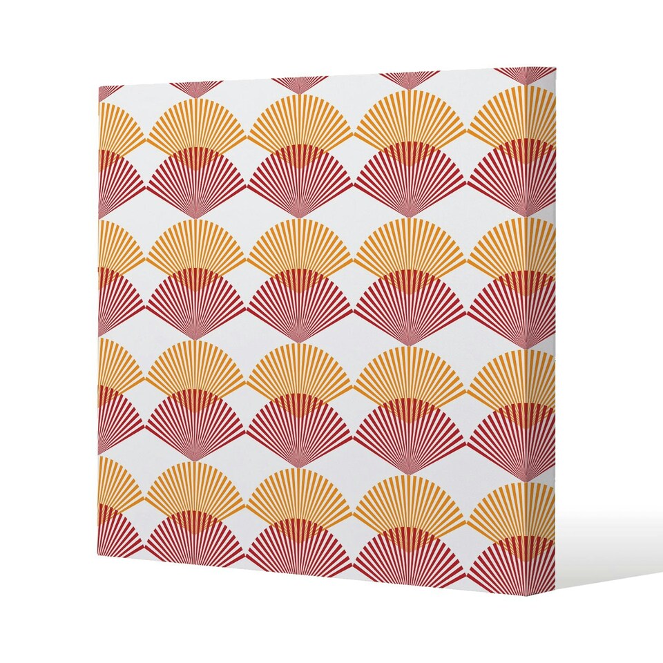 image 1 of Geometric Sea Shells (Canvas Print) 46 x 46 x 4cm
