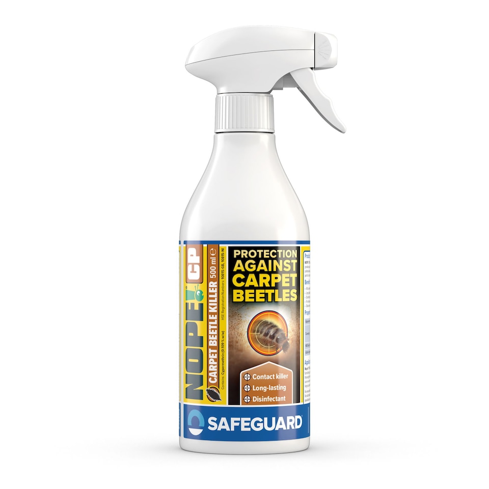 image 1 of NOPE CP Carpet Beetle Spray Killer 500ml - Fast Acting, Odourless Carpet Beetle Treatment for Home use