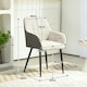 image 7 of HOMCOM Accent Chair w/ Foot Pads and Chenille Fabric Arm Chair, Cream White