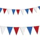 image 9 of Red Blue White Bunting 40m - 80 Flags Pennant Multi