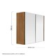 image 4 of Vida 2 Door Oak Effect Wall Cabinet Cream