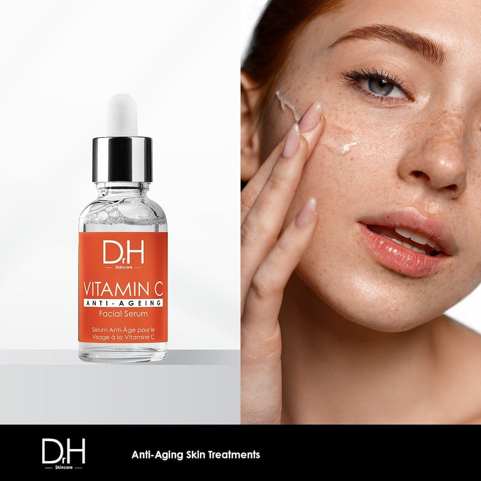 image 1 of Dr H Anti-Ageing Vitamin C Facial Serum 30ml for Brightening and Even Skin Tone