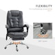 image 6 of Vinsetto Ergonomic Heated 6 Points Vibration Massage Office Chair Dark Grey