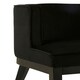 image 5 of Interiors by Premier Black Velvet Chair, Supportive Backrest Lounge Chair, Easy to Clean Velvet Accent Chair, Space-Saving Small Chair