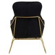 image 5 of Interiors by Premier Black Velvet Armchair, Easy Care Velvet Accent Armchair, Indoor Dining with Velvet Bedroom chair