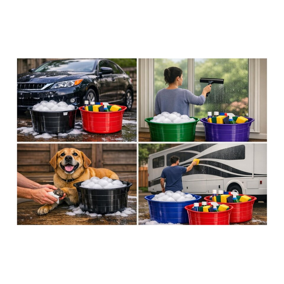 image 1 of Red Gorilla - Gorilla Tub 26L - Flexible Multi-Use Bucket | Blue