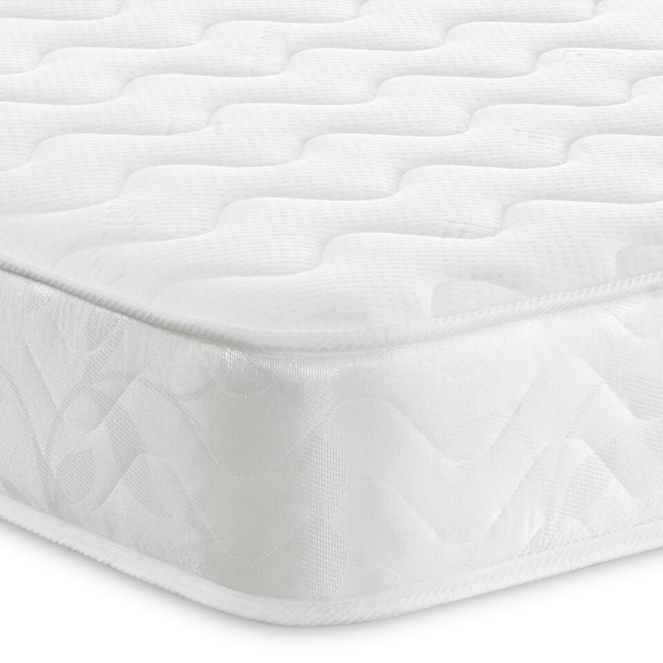 image 1 of Hybrid Memory Foam & Coil Spring Mattress - Soft/Medium Comfort, Cooltouch+ White | Small Double