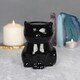 image 2 of Something Different Cat-Shaped Oil Burner - Black - One Size