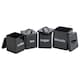 image 6 of 5pc Black Kitchen Canister Set Bread Biscuits Tea Sugar Coffee | Black