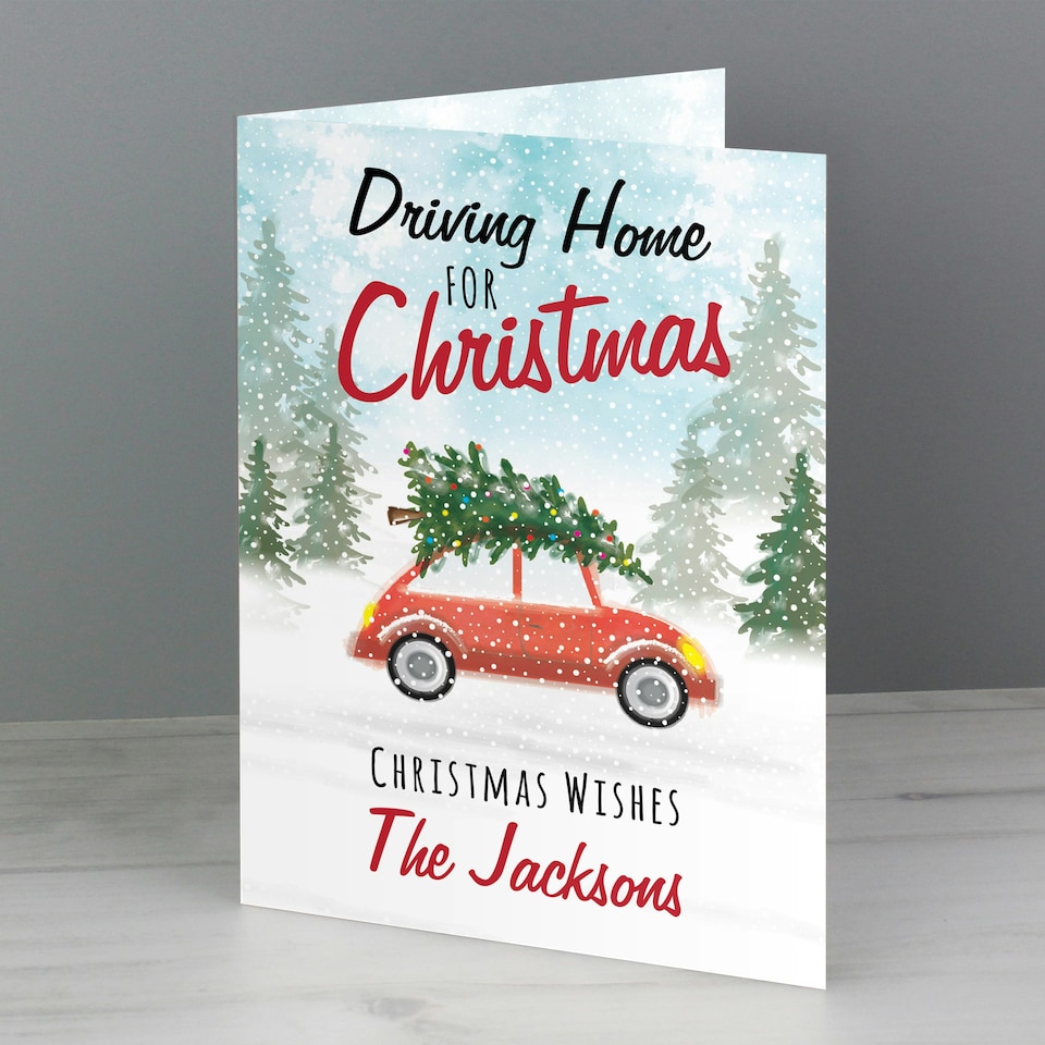 image 1 of Personalised 'Driving Home For Christmas'' Card
