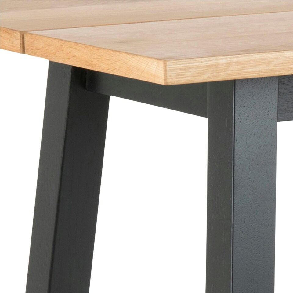 image 1 of Chara Bar Table in Black & Oak