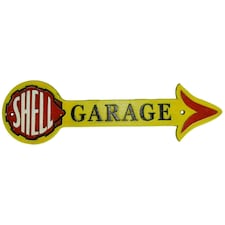 Shell Arrow Fuel Cast Iron Sign Plaque Wall Garage Petrol Shop Garage Workshop