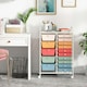 image 8 of COSTWAY 15 Drawers Storage Trolley Rolling Utility Cart Colorful