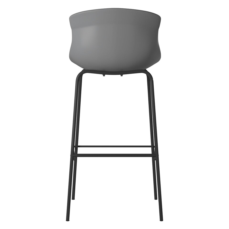 image 1 of Helena Barstool with Footrest in White