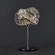 image 3 of ValueLights Polished Chrome And Clear Acrylic Jewel Intertwined Rings Design Table Lamp