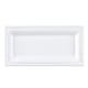 image 1 of White Rectangular Compostable Bagasse Serving Tray Plates 26cm - Pack of 125