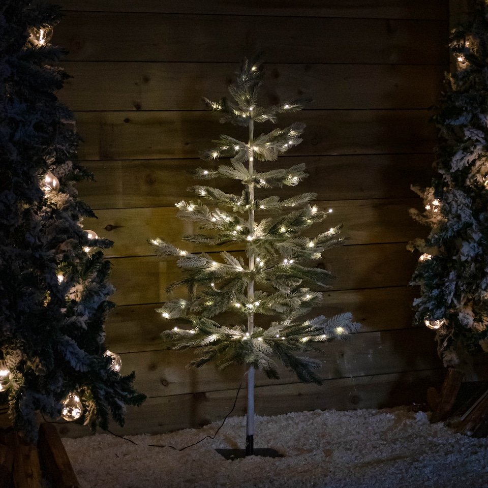 image 1 of 4ft (1.2m) Light up Pine Needle Christmas Tree with 150 Warm White LEDs