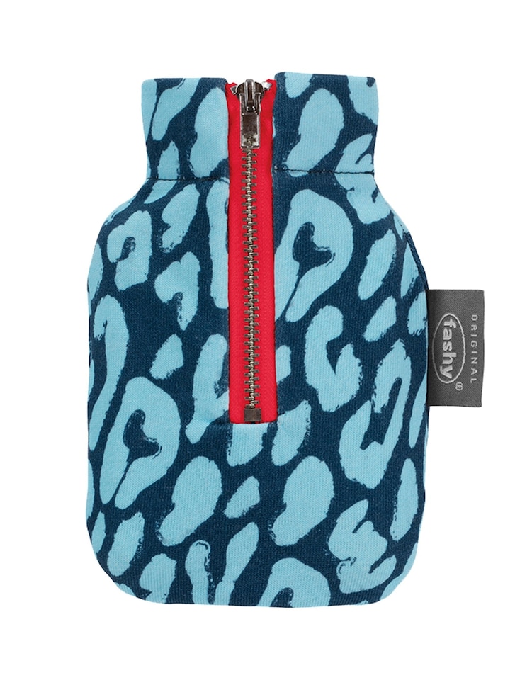 image 1 of Fashy 0.3 Litre Pocket Warmer with Leopard Cover