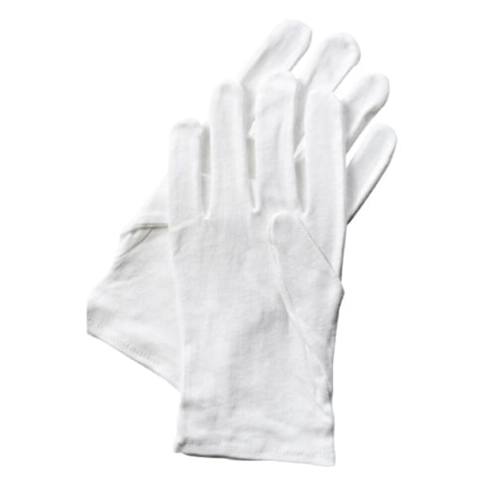Dermatological White Cotton Gloves - Pack of 2
