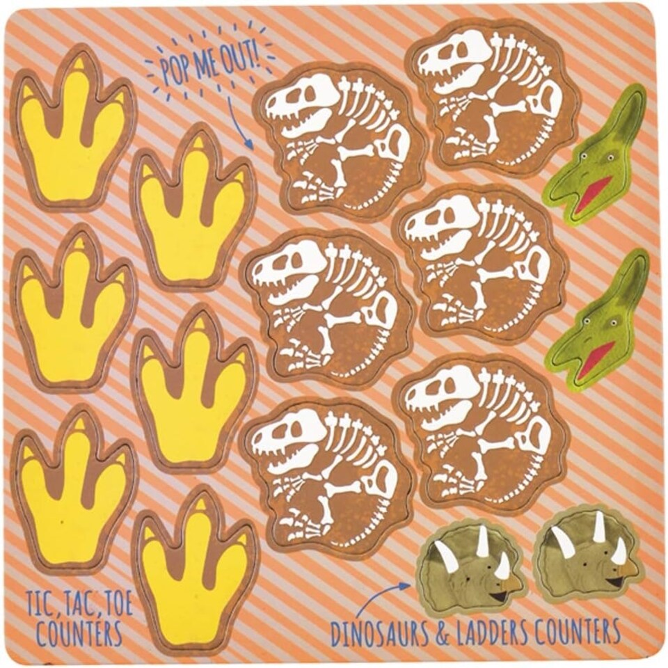 image 1 of Floss & Rock Magnetic Fun Games Tin - Dinosaur