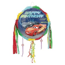 Cars 3 Happy Birthday Pull String Pinata