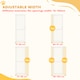 image 5 of PawHut 180cm Extra Tall Pet Gate Cat Gate with Narrow Gap, 77-104cm Wide
